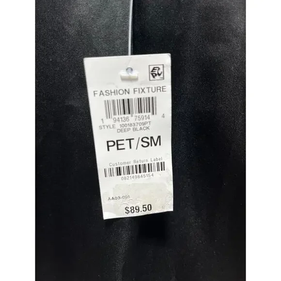 Bar III Faux Leather Moto Jacket Black Petite Small PS NWT - Picture 8 of 16